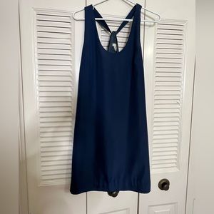 J Crew size 10 Petite Cross Back w/ slip Dress